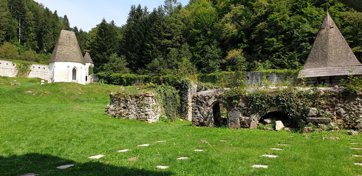 most of the monks lived in stone cell blocks higher up the hill where there is just grass now and observed total silence.. 