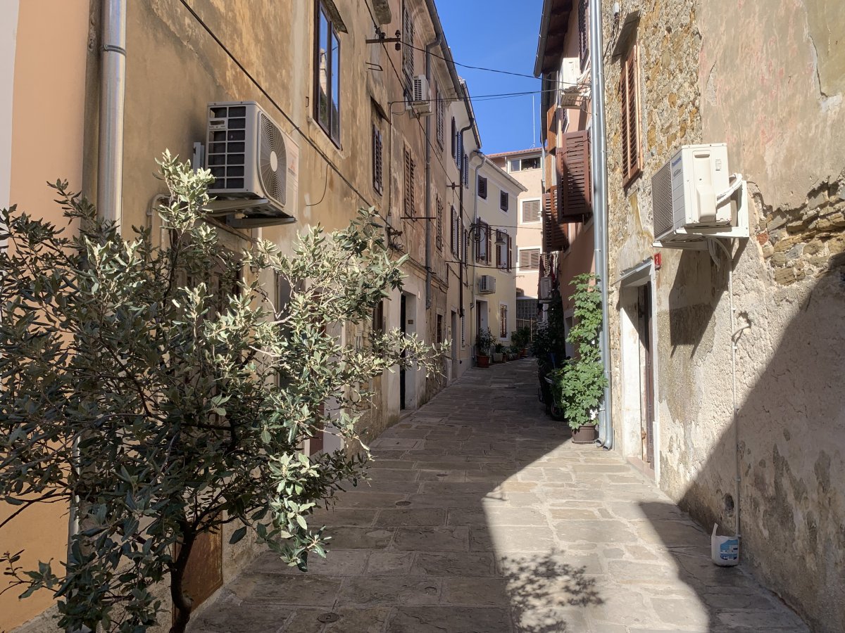 this could easily be a photo of Piran old town.. but this is Izola old town baby!