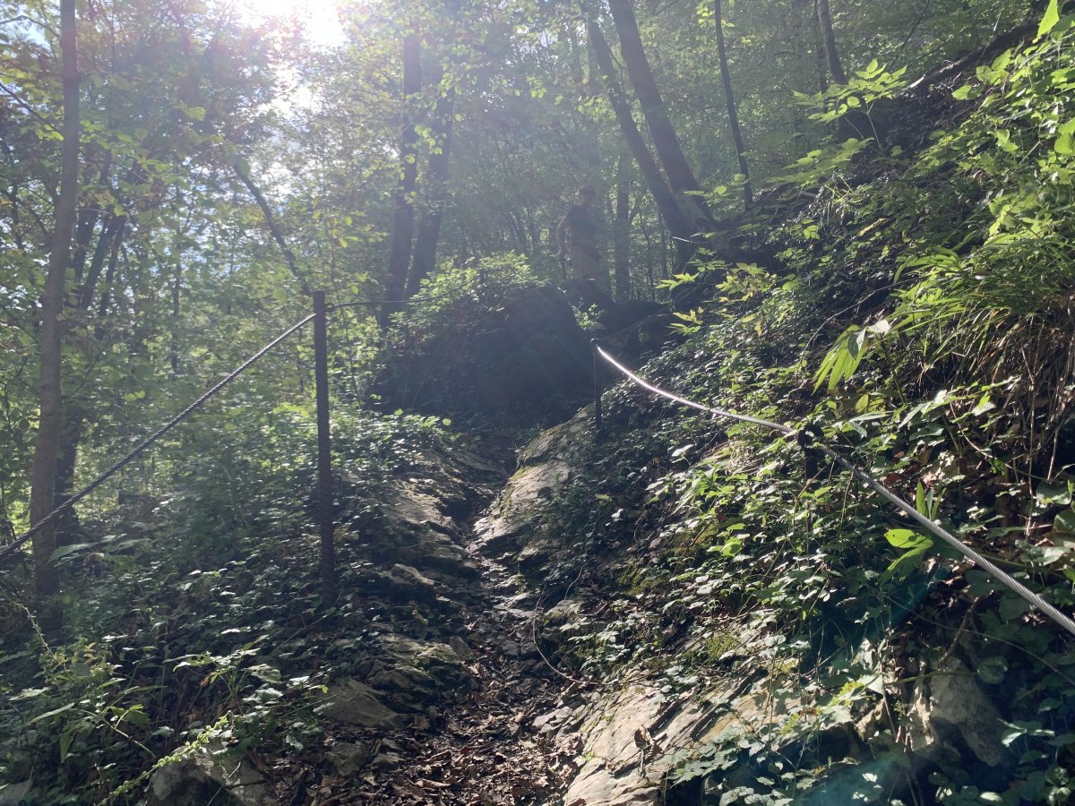 This is the way out of the gorge, so be prepared..