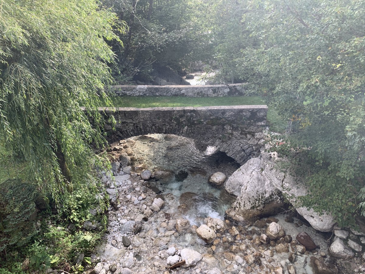 This stunning bridge in a garden at the top of Drevnisca looks like something out of Game of Thrones..